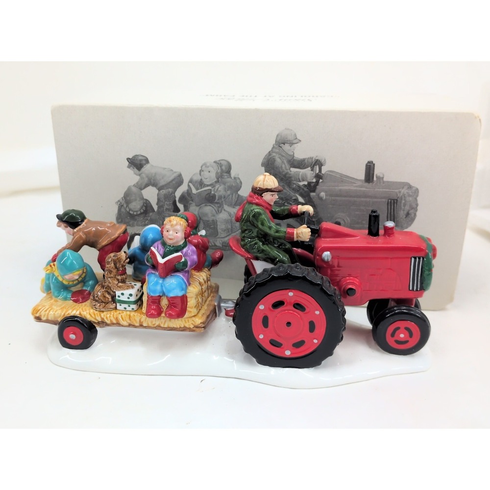 Dept 56 Snow Village Accessories "Caroling At The Farm" Vintage 1994 Retired